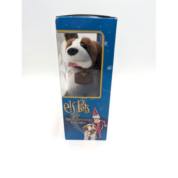 Elf Pets Saint Bernard Plush Stuff Dog Tradition Book Elf On The Shelf Toy Gifts - Picture 7 of 7